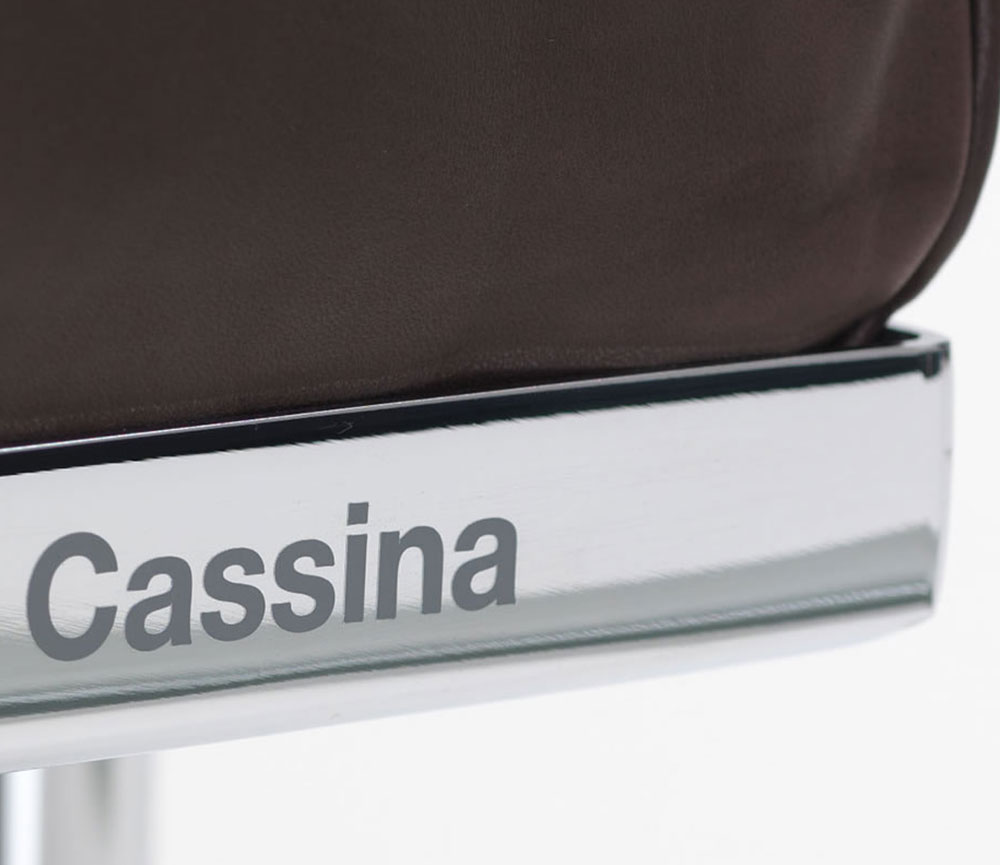 LC2 chrome & black leather CASSINA LC2 chrome & black leather CASSINA