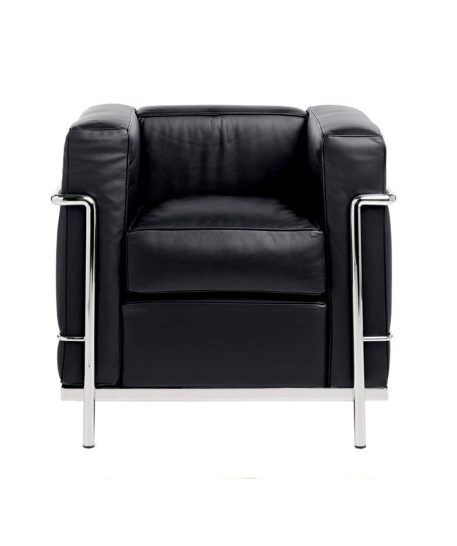 LC2 chrome & black leather CASSINA