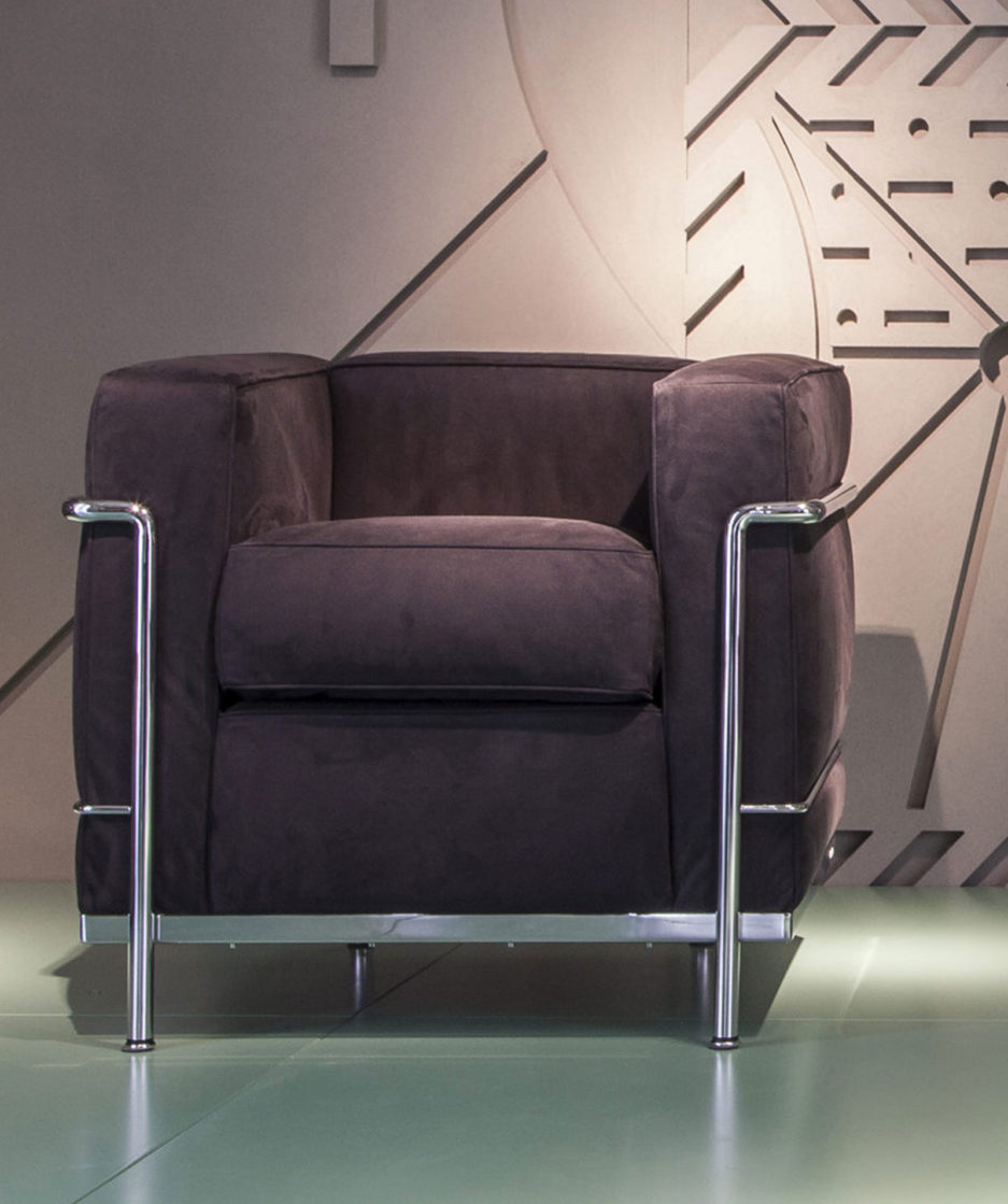 LC2 chrome & black leather CASSINA