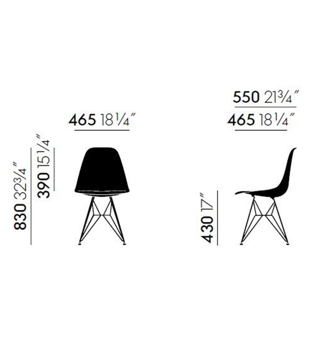 DSR Eames Plastic Chair VITRA