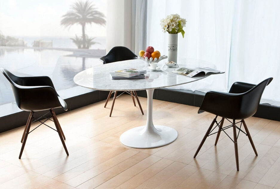 DAW Eames Plastic Chair VITRA Dark Maple