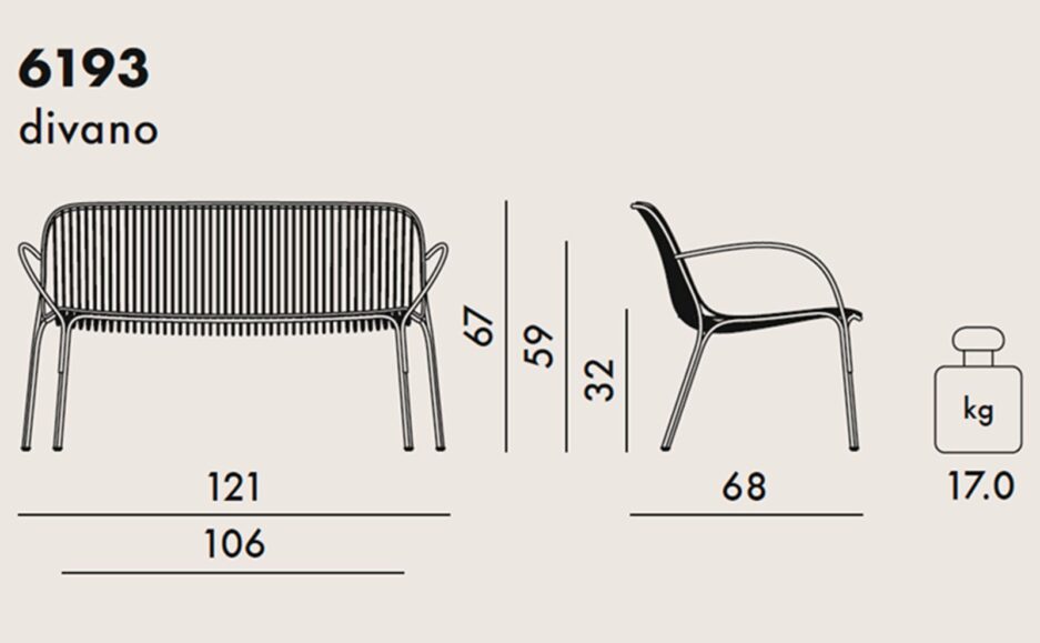 HiRay sofa Kartell