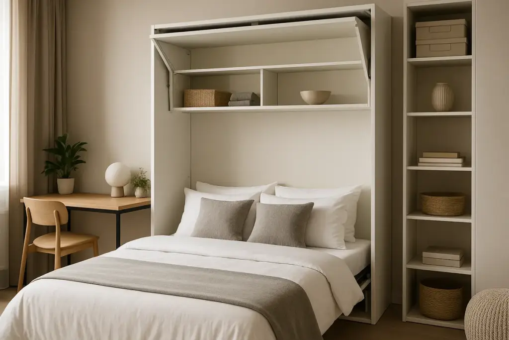 Arredo camera da letto per monolocale: le soluzioni che fanno sparire il superfluo ma aumentano il comfort