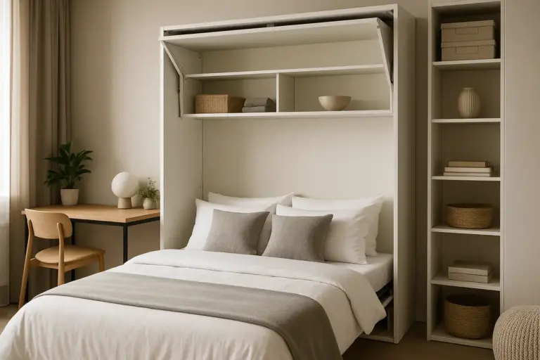 Arredo camera da letto per monolocale: le soluzioni che fanno sparire il superfluo ma aumentano il comfort