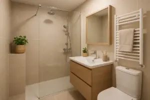 Come valorizzare un bagno cieco con i mobili giusti? La strategia che cambia la percezione della luce