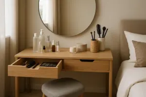 Mobile toeletta in camera da letto: dettagli funzionali per guadagnare tempo ogni mattina