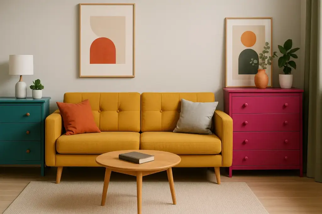 Quali errori evitare con i mobili colorati in casa? I principi base per non stancarsi nel tempo