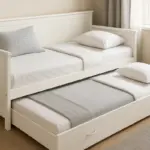 Letto singolo con secondo letto estraibile: la soluzione salva-spazio ideale per stanze condivise
