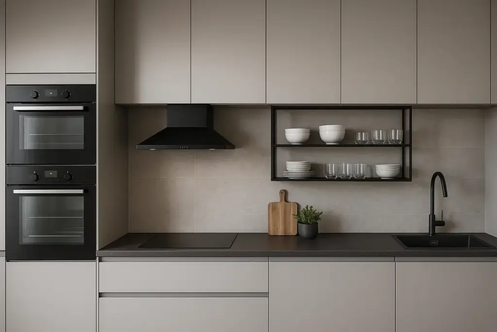 Parete attrezzata per cucina moderna: i moduli da preferire per funzionalità e pulizia