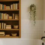 Libreria in bagno: dettagli che aggiungono carattere e praticità all’ambiente