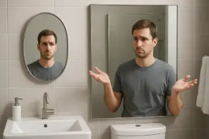 Come scegliere lo specchio perfetto per il bagno? L’errore di proporzione spesso sottovalutato