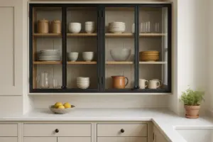 Mobili cucina con ante a vetro: i trucchi per mantenere ordine e valorizzare ogni oggetto