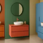 Mobili bagno colorati: guida per evitare stonature cromatiche e dare personalità senza sbagliare