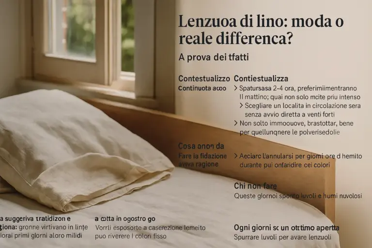 Lenzuola di lino: moda o reale differenza? La prova dei fatti
