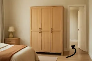 Armadio in camera da letto: dove posizionarlo per non spezzare la circolazione