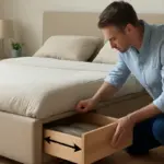 Letto contenitore con cassetti laterali: quale profondità evita gli sprechi di spazio
