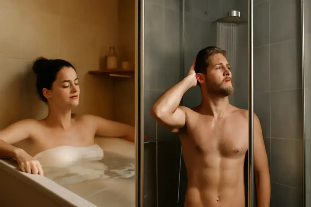Vasca da bagno o doccia per rilassarsi: quale scelta migliora il rituale serale