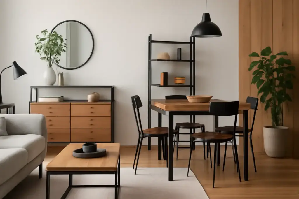 Mix legno e metallo in casa: come evitare l’effetto caotico stanza per stanza