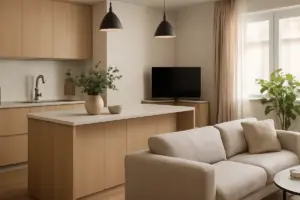 Isola in cucina aperta sul soggiorno: come usarla da confine senza chiudere lo spazio