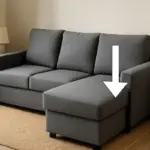 Divano angolare con chaise longue in spazi ridotti: il lato che non devi mai sbagliare