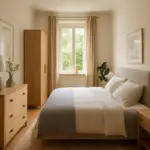 Camera da letto stretta e lunga: come disporre i mobili senza sentirsi in corridoio
