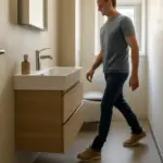 Mobile lavabo in bagno stretto: come scegliere senza bloccare i passaggi