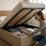 Letto con contenitore in camera piccola: il vantaggio che cambia la gestione quotidiana