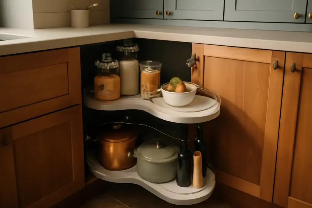 Dispensa cucina ad angolo: come sfruttare lo spazio morto senza rinunce estetiche