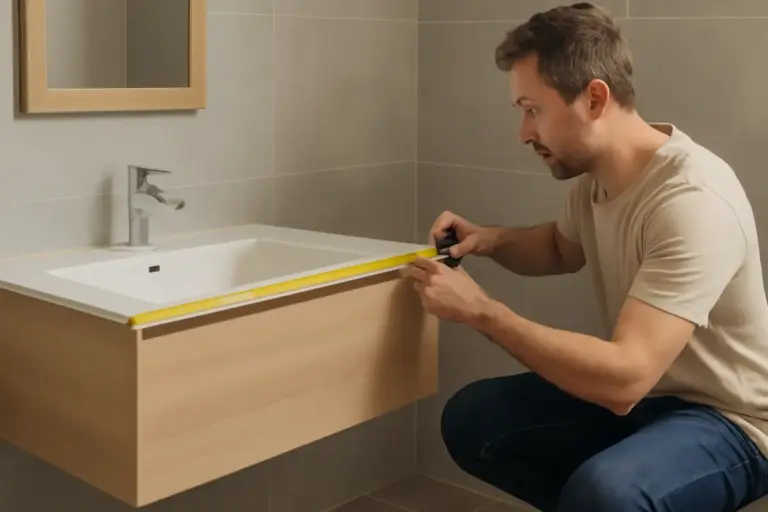 Mobile bagno sospeso con lavabo integrato: come scegliere senza sbagliare misure