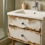 Mobile bagno vicino alla doccia: i materiali che non reggono nemmeno un anno
