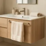 Mobile bagno con portasalviette integrato: il dettaglio che elimina il disordine