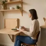 Tavolo richiudibile a muro in cucina: quando è la soluzione più intelligente
