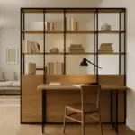 Open space con zona studio: il mobile che isola visivamente senza occupare metri