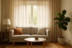 Tende per il soggiorno: il dettaglio che cambia percezione di luce e volume
