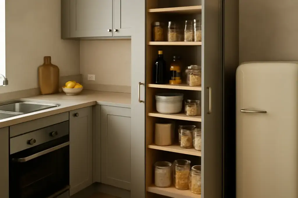 Dispensa a colonna in cucina piccola: come sceglierla senza sprecare centimetri utili