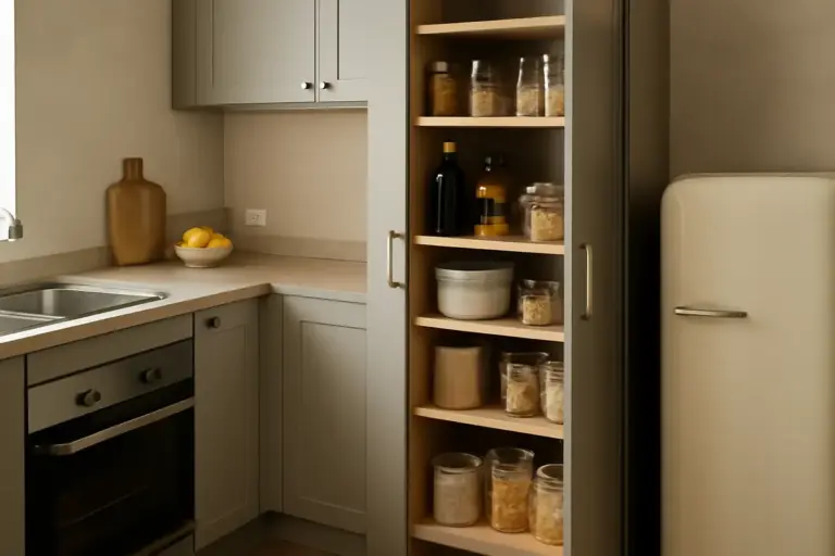 Dispensa a colonna in cucina piccola: come sceglierla senza sprecare centimetri utili